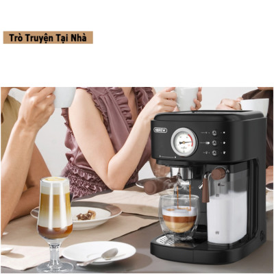 Máy pha cà phê Espresso chuyên nghiệp, thương hiệu Mỹ HiBREW cao cấp H8A, 1250W, 19 Bar - Bảo hành 12 Tháng, Hàng chính hãng