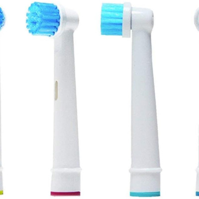 Cho máy Oral B Braun, bộ 4 Đầu Bàn Chải đánh răng điện thay thế MIHOCO EB28-P New Sensitive, làm sạch răng, cho nướu nhạy cảm, BỊ VIÊM