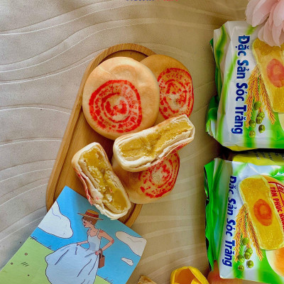 Bánh Pía Đậu Xanh Sầu Riêng 250g (hộp 4c) Tân Phúc Khánh