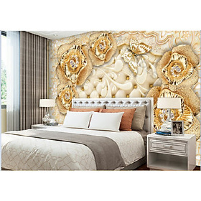 Tranh dán tường 3d, Tranh hoa 3D, tranh lụa 3D dán tường,tranh dán tường phòng khách, PHÒNG NGỦ  3D PVP-TS034 , TRANH HOA 3D DÁN TƯỜNG CAO CẤP