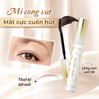 Phiên Bản Đặc Biệt Mascara Nâng Cao Nâng Cong Và Dài Mi Tối Đa Siêu Bền Trong 24h Kissme Heroine Make (Màu Đen Mượt)