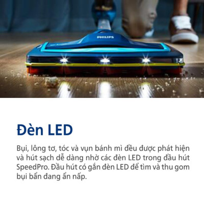 Máy hút bụi cầm tay không dây 3 trong 1 SpeedPro Aqua thương hiệu Philips FC6730/81 - Hàng Nhập Khẩu