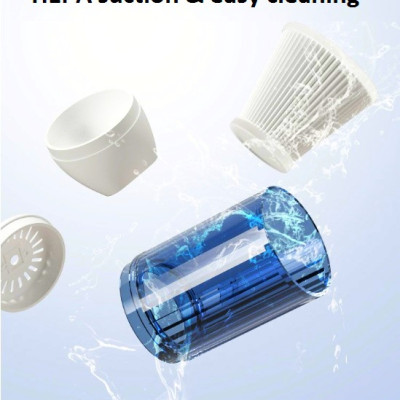 Máy Hút Bụi Xe Hơi Không Dây CV01 120W 4000Pa Màng Lọc HEPA Công Suất Cao Lực Hút Mạnh