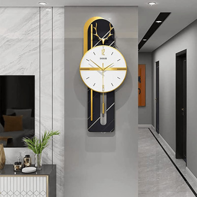 Đồng hồ treo tường trang trí nghệ thuật EA02 kim trôi không gây tiếng động decor cho phòng khách