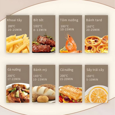 Nồi Chiên Không Dầu 8 Lít Mishio MK391 - Dung Tích Khổng Lồ, Nướng Nguyên Con Gà, Giá Cực Rẻ - Hàng chính hãng