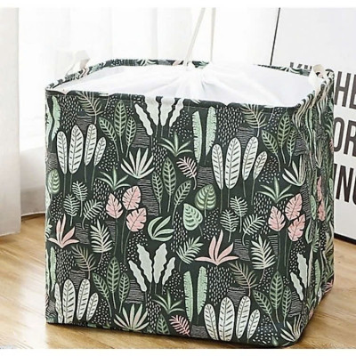 Túi Bạt Đựng Quần Áo Chăn Mền Chống Thấm Nước Sọt Đựng Đồ Gấp Gọn Đa Năng Cỡ Đại 60x45x20cm - Siêu To - Giao Mầu Ngẫu Nhiên