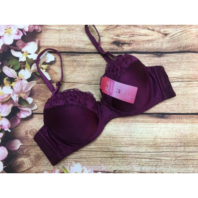 Áo Lót Nữ Mút Mỏng Trơn Phối Ren Có Gọng Cài Sau 2 Móc Belle 210 – Thoáng Mát, Nâng Đỡ Vừa Vặn