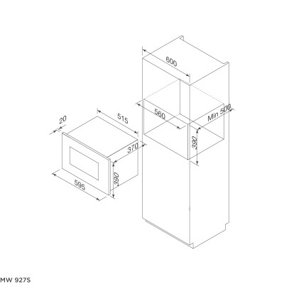 Lò Vi Sóng MW 927S - Tặng Bộ giá để dĩa MNA-0033 + Dụng cụ xay tiêu MMPM-657A - Hàng chính hãng