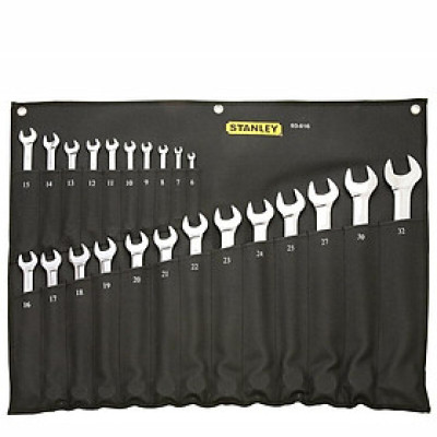 BỘ CỜ LÊ VÒNG MIỆNG HỆ MÉT 23 CHI TIẾT STANLEY 93-616 - HÀNG CHÍNH HÃNG