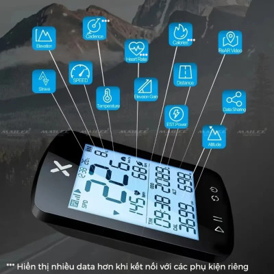 Đồng Hồ Đo Tốc Độ Xe Đạp Bike Computer XOSS G+ Plus (thế hệ 2) Không Dây GPS Định Vị Chống Nước IPX7, hỗ trợ ANT+ Cho Xe Đạp Đường Trường, MTB - Mai Lee