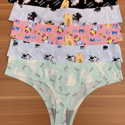 COMBO 5 QUẦN LỌT KHE THÔNG HƠI HỌA TIẾT XINH XẮN (màu giao ngẫu nhiên)