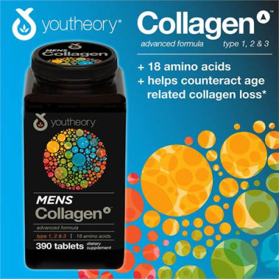 Collagen Cho Nam Youtheory Mỹ Chứa Collagen, Vitamin C, Biotin… Tạo Sức Khỏe Từ Bên Trong Cho Da, Tóc, Móng, Sụn, Gân, Dây Chằng, Khớp, Tim Mạch Và Tăng Hệ Miễn Dịch - QuaTangMe Extaste