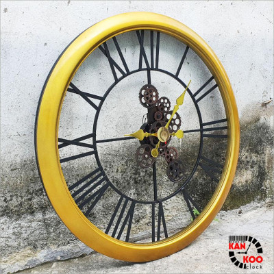 Bộ bánh răng đồng hồ treo tường (Gear Clock) chuyển động liên tục 12 bánh răng chuyển động
