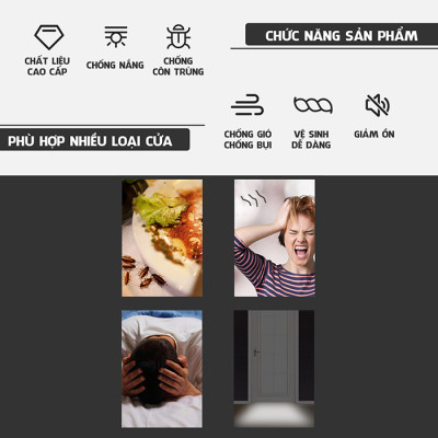 Combo 100 Thanh Nẹp Mút Xốp Nhét Chèn Chân Đáy Khe Hở Cửa Chống Ồn Ngăn Chặn Gió Bụi Côn Trùng Cách Âm 95cm Legaxi