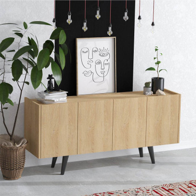 Bàn sảnh ra vào gỗ hiện đại SMLIFE Chiraxe