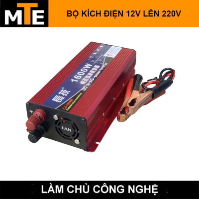 Inverter Kích Điện 12V Sang 220V Sóng Sin Chuẩn 1600W – Giải Pháp Dự Phòng Khi Cúp Điện đèn trợ sáng