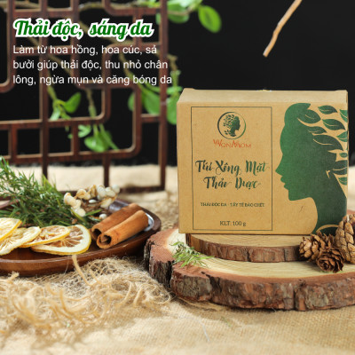 Bộ dưỡng đẩy mụn ẩn, dưỡng trắng hồng da mặt Wonmom (1 kem nghệ tươi+ 1 hộp xông mặt thảo dược)