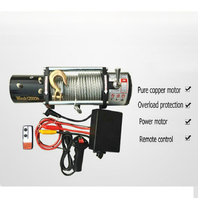Tời Cứu Hộ Ô Tô ABG 12V 12000 LBS- Tời Ắc Quy Sử Dụng Để Cứu Hộ Ô Tô, Nâng Hạn Vật Nặng Chạy Điện Ắc Quy 12v - Hàng Chính Hãng 