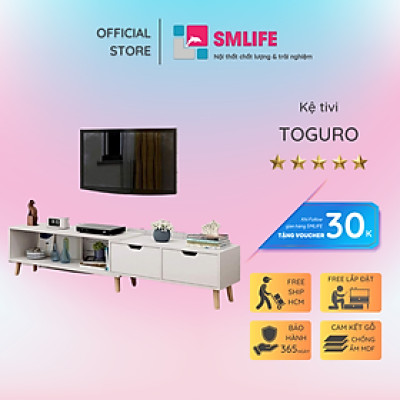 Kệ TV phòng ngủ phong cách thanh lịch SMLIFE Toguro