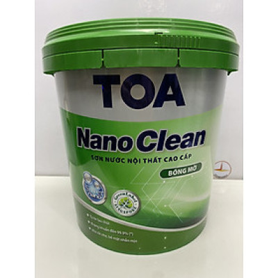 Sơn nước nội thất cao cấp Toa Nanoclean màu xanh lá 7658_ 15L