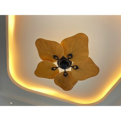 Quạt trần cánh lá lõi đồng 100%, Quạt mát trang trí Khách sạn, nhà hàng, quán cafe, phòng khách, hàng chính hãng