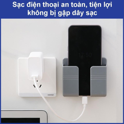 Kệ Dán Tường Đa Năng Giá Để Điện Thoại Điều Khiển Remote Khay Dán Tường Tiện Lợi- Khay Đựng Đa Năng Dán Tường không khoan đục Hàng chính hãng