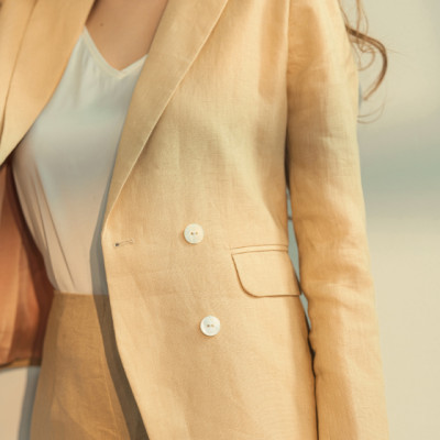 Áo Khoác Blazer Linen Mộc Lan TOP169 thời trang thiết kế Hity