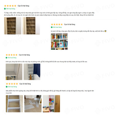 Kệ Sách Đứng Để Sàn FIVO Mã FB70 Chất Liệu Gỗ MDF Chống Thấm Bề Mặt Cực Tốt, Chia Ngăn Tiện Lợi, Kiểu Dáng Hiện Đại (Kích thước 80x24x178cm)