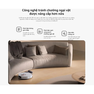 Robot Hút Bụi Lau Nhà 2in1 Xiaomi Robot Vacuum S20+ White | Lực hút mạnh 6000Pa | Hàng Chính Hãng