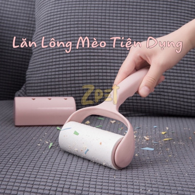 Cây Lăn Bụi Quần Áo Kèm  6 Lõi Thay Thế – Làm Sạch Nhanh, Gọn, Tiện Lợi