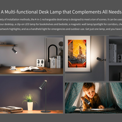 ĐÈN BÀN SẠC TÍCH ĐIỆN ĐA NĂNG 4 TRONG 1 YEELIGHT - Pin 1800mAh - Công suất tiêu chuẩn 5w - Hàng Chính Hãng