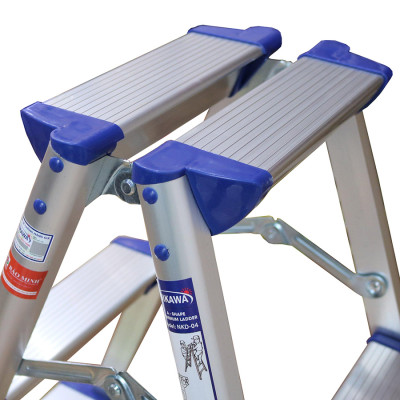 Thang Nhôm Gấp Chữ A , Siêu Nhẹ , chính hãng Nikawa,  NKD 3,4,5 bậc ( 75cm-125cm)