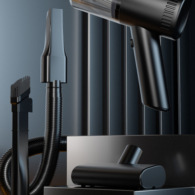 Máy Hút Bụi Cầm Tay Không Dây Teement TM01 Cao Cấp, Lực Hút Lớn 6000PA, Êm Ái Mạnh Mẽ, Sử Dụng Trong Nhà, Ngoài Trời Và Cho Ô Tô , Công Suất Lớn - Hàng Chính Hãng