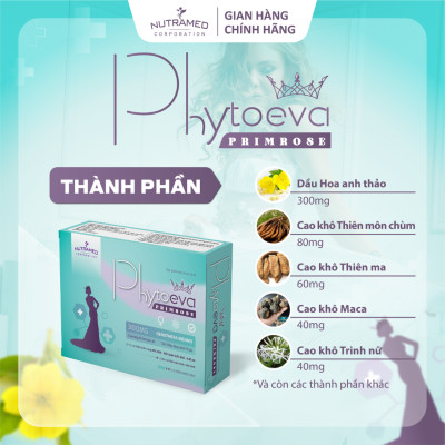 Viên uống Phytoeva Primrose hỗ trợ cân bằng và ổn định nội tiết tố nữ (30 viên) - Nutramed
