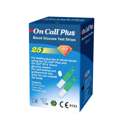 Máy đo đường huyết On Call Plus kèm 25 Que Thử - Hàng chính hãng ACON, BH Trọn đời