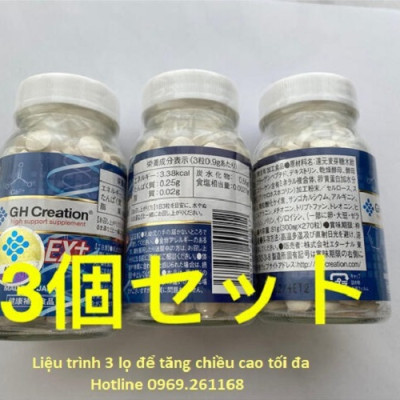 Viên uống tăng chiều cao GH Creation EX Nhật Bản - 270 viên