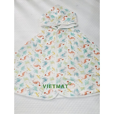 Áo choàng chống nắng cho bé có mũ Vietmat sợi tre, thoáng mát, rộng rãi, kháng khuẩn và kháng tia UV