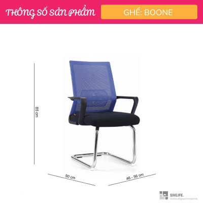 Ghế chân quỳ lưng trung bọc lưới SMLIFE Boone