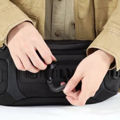 Túi đeo chéo Ozuko phong cách thể thao chống nước cho nam túi bao tử đeo hông