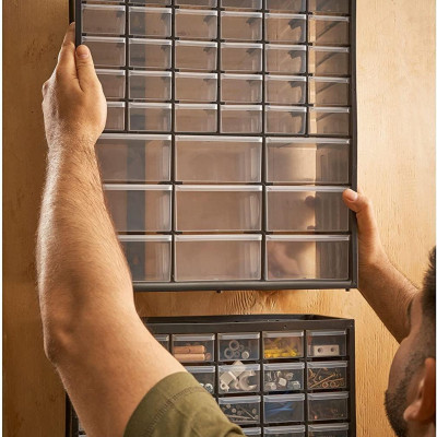 TỦ NHỰA ĐỰNG LINH KIỆN 39 NGĂN (36.5X15.5X41)CM STANLEY 1-93-981 - HÀNG CHÍNH HÃNG