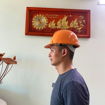 Mũ bảo hộ lao động, mũ bảo hộ công nhân màu cam