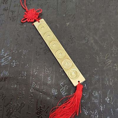 Thước Đồng Có Dây Treo Phong Thuỷ Giải Hạn