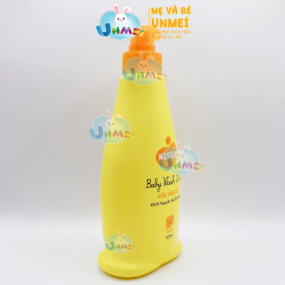 Sữa Tắm Gội Wesser 2in1 Hương Phấn (500ml) - Cam