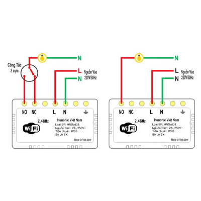 Công Tắc Cầu Thang Wifi Hunonic Datic Liên Kết Đảo Chiều Không Cần Mạng Internet