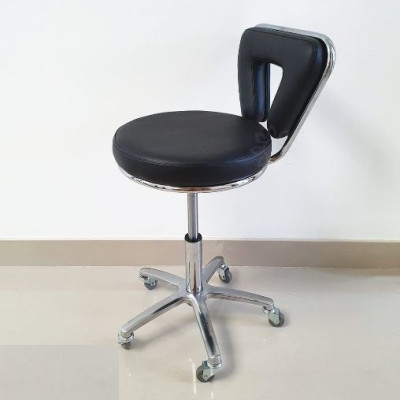 Ghế xoay phun xăm cao cấp có tựa – Màu đen