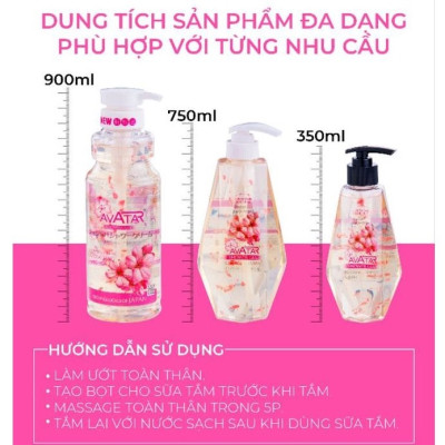 Sữa Tắm Nước Hoa Tươi Jojoba Avatar Shower Gel (Chai 350 mL)