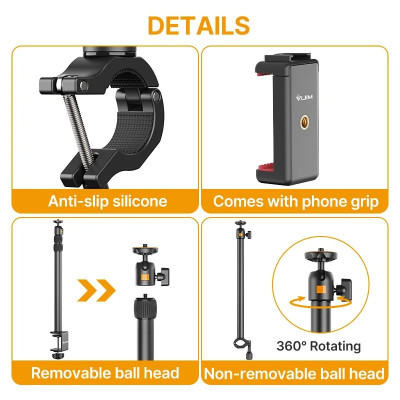 Thanh Nối Kẹp Cạnh Bàn Dành Cho Máy Ảnh / Điện Thoại VIJIM ULANZI LS02 - Hàng Nhập Khẩu