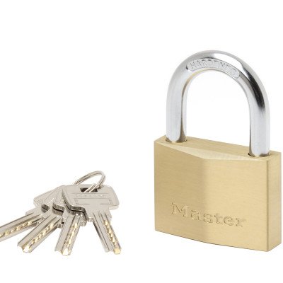 Ổ khóa Master Lock 2960 D thân đồng thau 60mm 4 chìa răng cưa - MSOFT