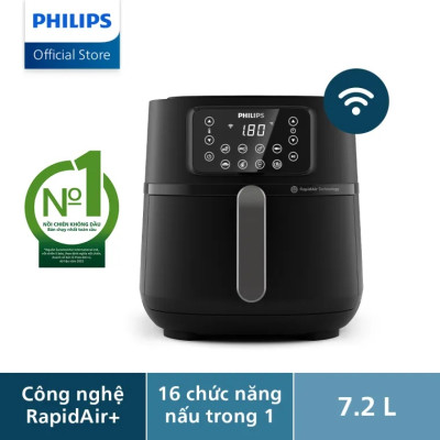 Nồi chiên không dầu Philips HD9285/90 Size XXL Wifi Connected - Hàng Chính Hãng