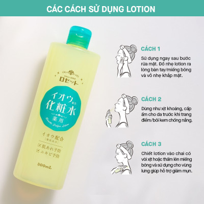 Nước Cân Bằng Rosette Dưỡng Ẩm Và Làm Dịu Da Sulfur Skin Lotion 500ml